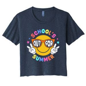 Schools Out For Summer Teacher Students Last Day Of School Women's Crop Top Tee