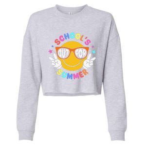 Schools Out For Summer Teacher Students Last Day Of School Cropped Pullover Crew