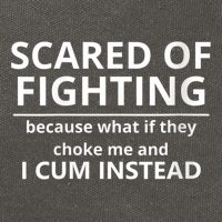 Scared Of Fighting Because What If They Choke Me And I Cum Instead Cotton Canvas Backpack