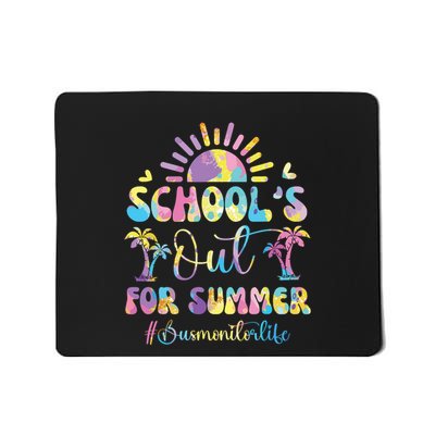Schools Out For Summer Bus Monitor Life Last Day Of School Mousepad