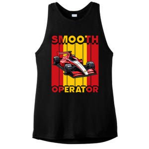 Smooth Operator Formula Racing Spain Flag Fast Cars Ladies PosiCharge Tri-Blend Wicking Tank