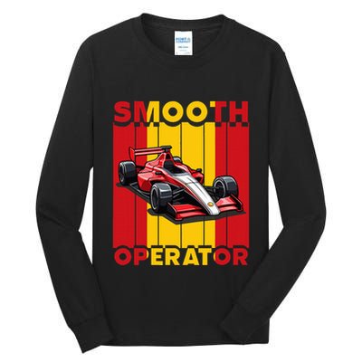 Smooth Operator Formula Racing Spain Flag Fast Cars Tall Long Sleeve T-Shirt