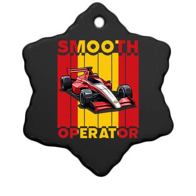 Smooth Operator Formula Racing Spain Flag Fast Cars Ceramic Star Ornament