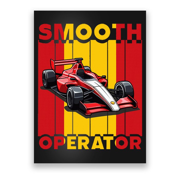 Smooth Operator Formula Racing Spain Flag Fast Cars Poster