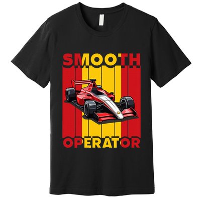 Smooth Operator Formula Racing Spain Flag Fast Cars Premium T-Shirt