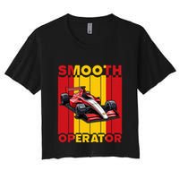 Smooth Operator Formula Racing Spain Flag Fast Cars Women's Crop Top Tee
