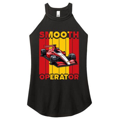 Smooth Operator Formula Racing Spain Flag Fast Cars Women's Perfect Tri Rocker Tank
