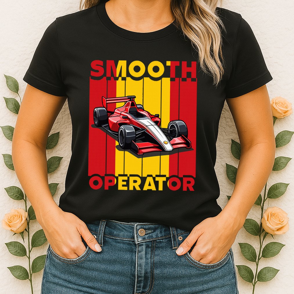 Smooth Operator Formula Racing Spain Flag Fast Cars Womens T-Shirt