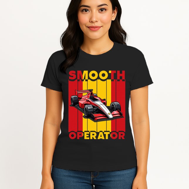 Smooth Operator Formula Racing Spain Flag Fast Cars Womens T-Shirt