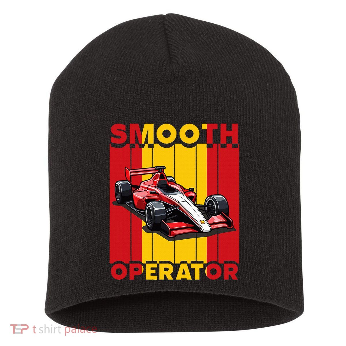 Smooth Operator Formula Racing Spain Flag Fast Cars Short Acrylic Beanie