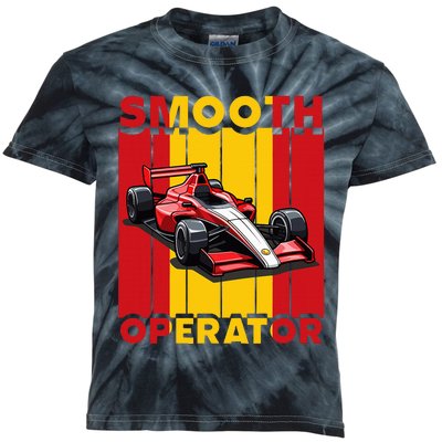 Smooth Operator Formula Racing Spain Flag Fast Cars Kids Tie-Dye T-Shirt