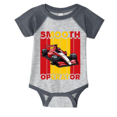 Smooth Operator Formula Racing Spain Flag Fast Cars Infant Baby Jersey Bodysuit