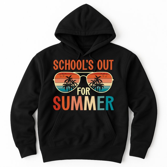 School Out For Summer Retro Last Day Of School Teacher Hoodie