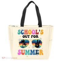 Schools Out For Summer Hippie Zip Tote Bag