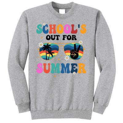 Schools Out For Summer Hippie Tall Sweatshirt