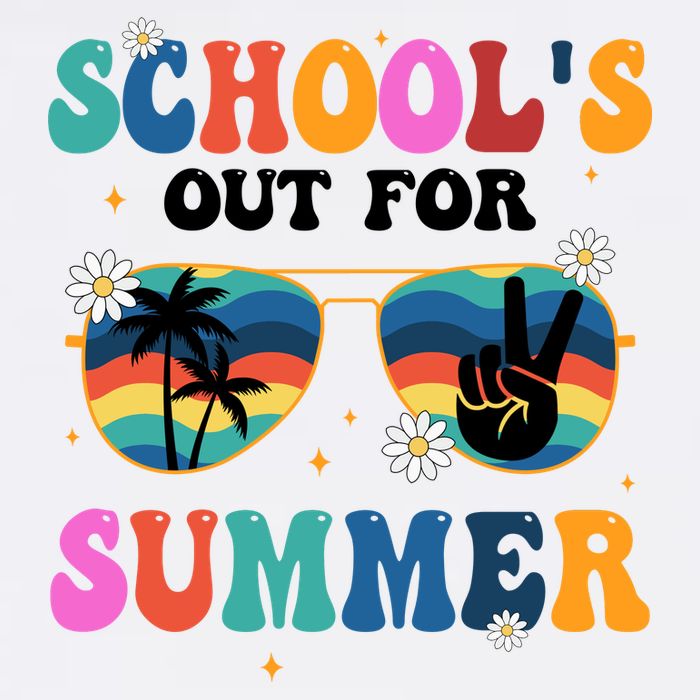Schools Out For Summer Hippie Garment-Dyed Sweatshirt