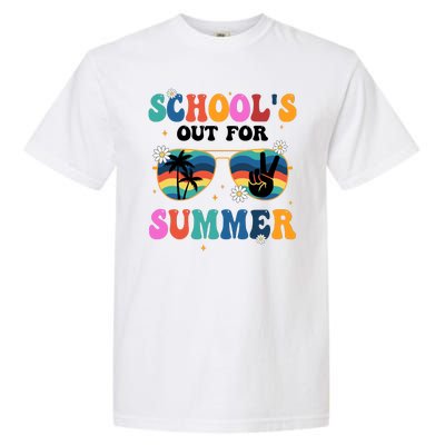 Schools Out For Summer Hippie Garment-Dyed Heavyweight T-Shirt