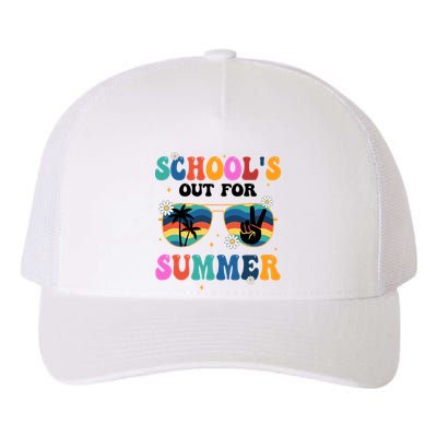Schools Out For Summer Hippie Yupoong Adult 5-Panel Trucker Hat