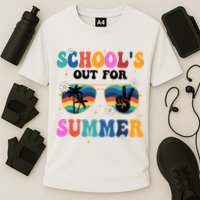 Schools Out For Summer Hippie Cooling Performance Crew T-Shirt