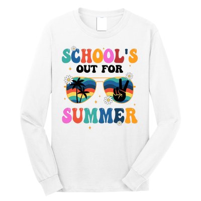 Schools Out For Summer Hippie Long Sleeve Shirt