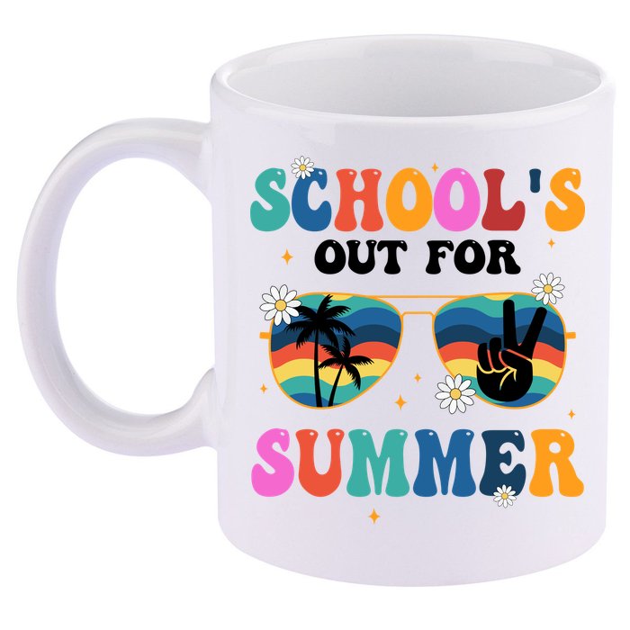Schools Out For Summer Hippie 11oz C Handle Ceramic Mug