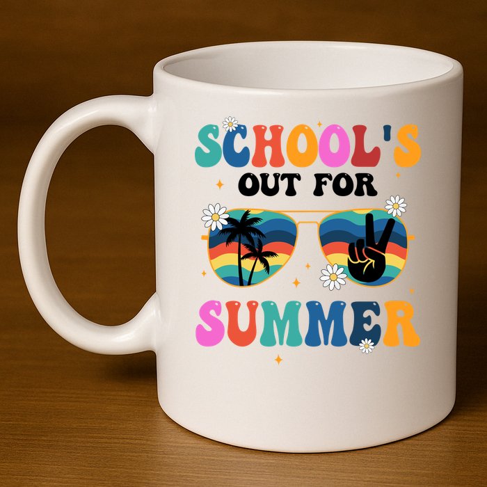 Schools Out For Summer Hippie 11oz C Handle Ceramic Mug