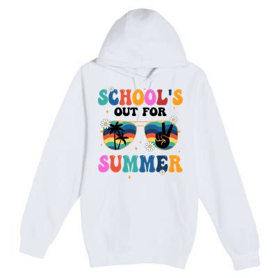 Schools Out For Summer Hippie Premium Pullover Hoodie