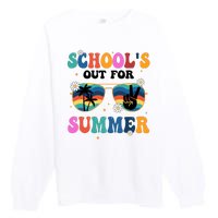 Schools Out For Summer Hippie Premium Crewneck Sweatshirt