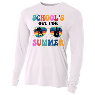 Schools Out For Summer Hippie Cooling Performance Long Sleeve Crew