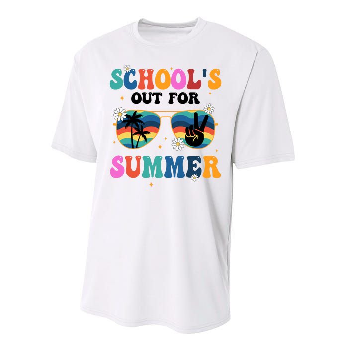 Schools Out For Summer Hippie Performance Sprint T-Shirt