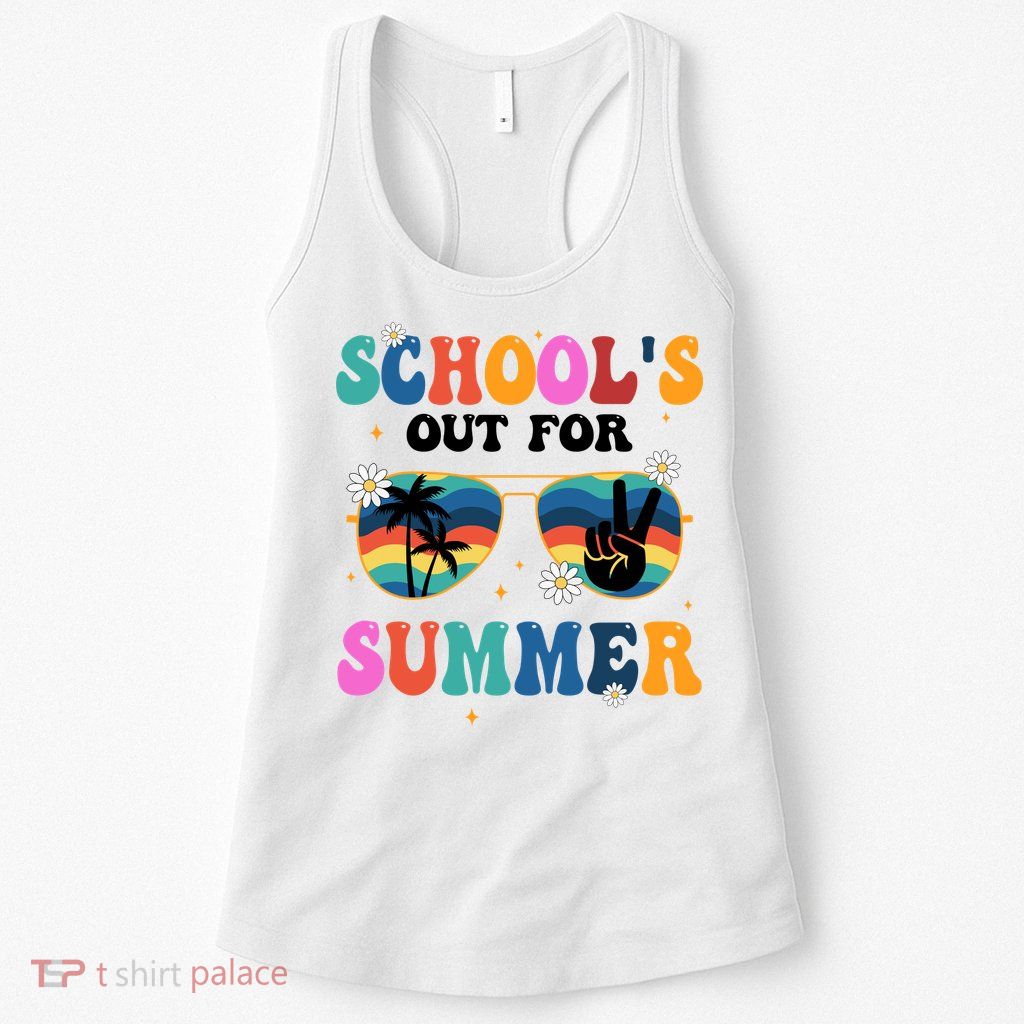 Schools Out For Summer Hippie Womens Tank Top
