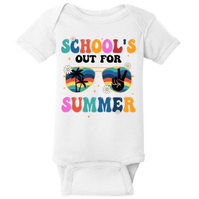 Schools Out For Summer Hippie Baby Bodysuit