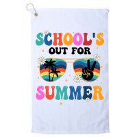 Schools Out For Summer Hippie Golf Towel