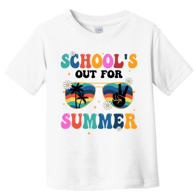 Schools Out For Summer Hippie Toddler T-Shirt