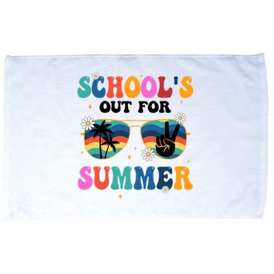 Schools Out For Summer Hippie Microfiber Hand Towel