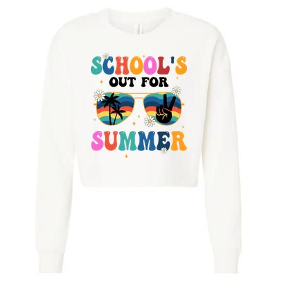 Schools Out For Summer Hippie Cropped Pullover Crew