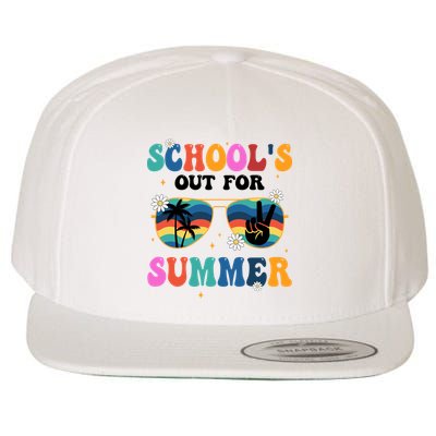 Schools Out For Summer Hippie Wool Snapback Cap