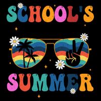 Schools Out For Summer Hippie Retro 16oz Travel Tumbler