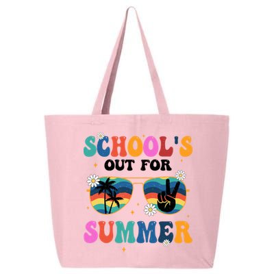 Schools Out For Summer Hippie Retro 25L Jumbo Tote