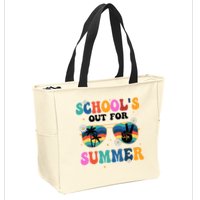 Schools Out For Summer Hippie Retro Zip Tote Bag