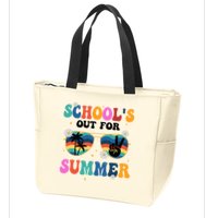 Schools Out For Summer Hippie Retro Zip Tote Bag