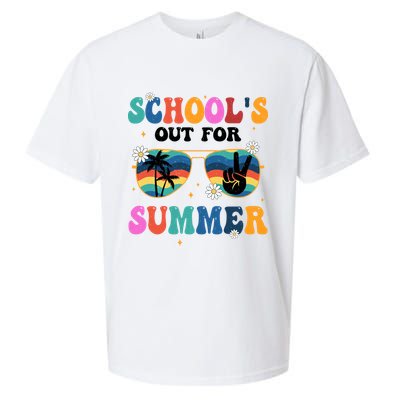 Schools Out For Summer Hippie Retro Sueded Cloud Jersey T-Shirt