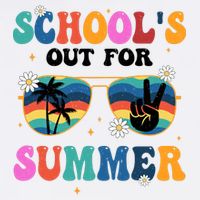 Schools Out For Summer Hippie Retro Cool Comfort Performance Bucket Hat