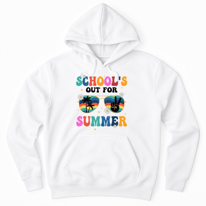 Schools Out For Summer Hippie Retro Hoodie