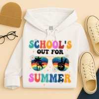 Schools Out For Summer Hippie Retro Hoodie