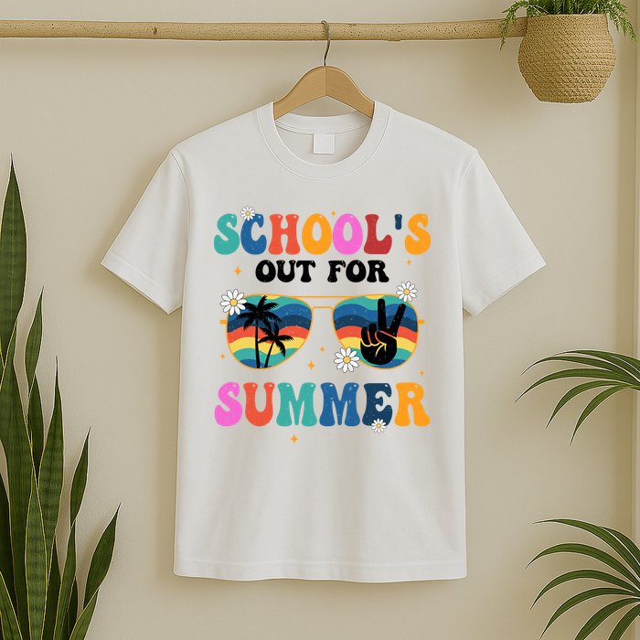 Schools Out For Summer Hippie Retro T-Shirt