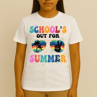 Schools Out For Summer Hippie Retro T-Shirt