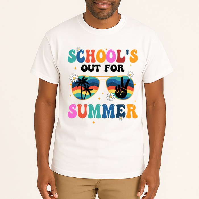Schools Out For Summer Hippie Retro Tall T-Shirt