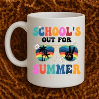 Schools Out For Summer Hippie Retro Mug