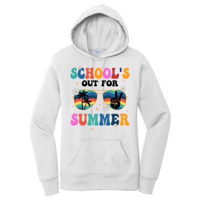 Schools Out For Summer Hippie Retro Women's Pullover Hoodie